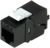 Roline Keystone Cat.6/7 Class E (RJ-45) black - patch module for 26.11.0357