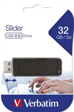 Verbatim USB2.0 Store'n'Go Slider 32GB, crni