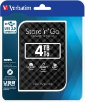 Verbatim 2.5" Store'n'Go 4TB HDD, USB3.0, crni
