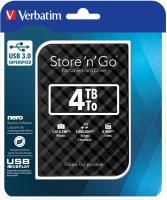 Verbatim 2.5" Store'n'Go 4TB HDD, USB3.0, crni