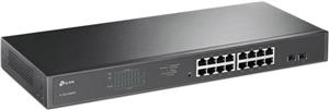 TP-Link TL-SG1218MPE JetStream 16-port Gigabit EasySmart PoE+ preklopnik (Switch), 16×10/100/1000M RJ45 PoE, 2×SFP Gigabit, 1U 19" rack-mount kućište (192W)