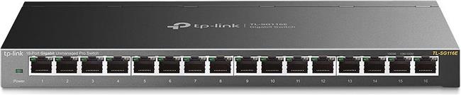 TP-Link TL-SG116E 16-port Gigabit Easy Smart preklopnik (Switch), 16×10/100/1000M RJ45 ports, metalno kučište