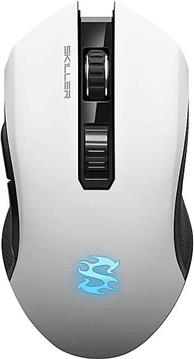 Sharkoon Skiller SGM3 bežični optički igraći miš, RGB, 6000dpi, bijeli