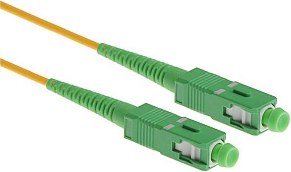 NFO Patch cord, SC APC-SC APC, Singlemode 9 125, G.652D, Simplex, 3m