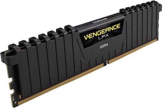 Memorija Corsair Vengeance LPX, 32GB, 32 GB, 4 x 8 GB, DDR4, 2666 MHz, 288-pin DIMM, Black, CMK32GX4M4A2666C16