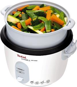 Tefal RK1011 rice cooker with steaming insert white