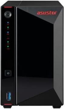 ASUSTOR Tower Nimbustor 2 - 2 Bay NAS, Intel Gemini Lake Dual-Core, 2GB DDR4 SODIMM , 2.5 GbE x 2, USB 3.2 Gen-1 x 3, WOW (Wake on WAN), Toolless, AES-NI hardware encryption, MyArchive, SSD Caching, S