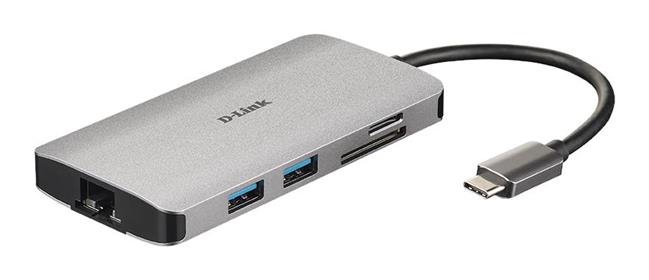 D-Link DUB-M810 8-in-1 USB-C Hub sa HDMI/Ethernet/Card Reader/Power Delivery