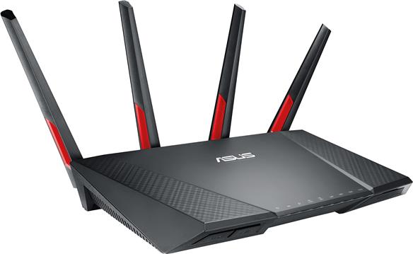 ASUS DSL-AC68VG bežični usmjerivač Dvofrekvencijski (2,4 GHz / 5 GHz) Gigabit Ethernet Crno