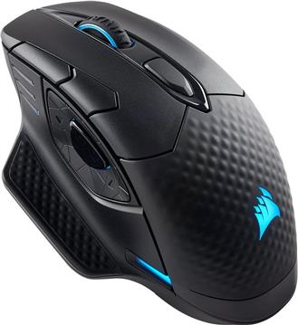 CORSAIR DARK CORE RGB PRO SE, Wireless FPS/MOBA Gaming Mouse with SLIPSTREAM Technology, Black, Backlit RGB LED, 18000 DPI, Optical, Qi® wireless charging certified (EU version)