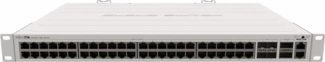 MikroTik (CRS354-48P-4S 2Q RM) Cloud Router 54 Port Switch (48x 1GbE PoE 4x 10G SFP 2x 40G SFP )