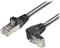 Transmedia Cat6A SFTP Patch Cable, RJ45 plug angled up, 2m