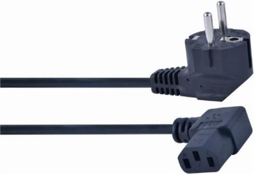 Gembird Power cord (right angled C13), VDE approved, 1,8m