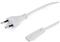 Gembird Power cord 1,8m EU input 2 pin plug, White