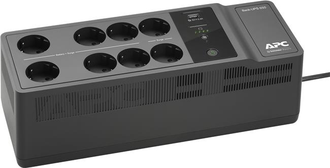 APC Back-UPS 650VA 400W, 230V, 8 Outlets 1 USB charging port