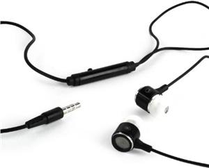 Gembird Metal earphones with microphone, black