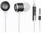 Gembird Metal earphones with microphone, black