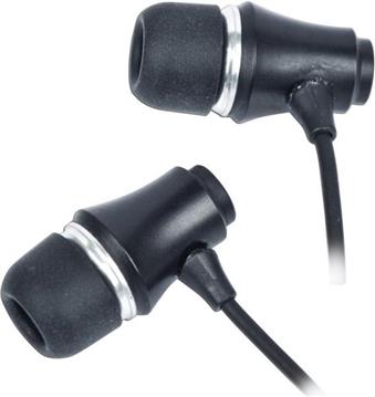 Gembird Stereo earphones, gold-plated 3.5 mm jack, metal, black