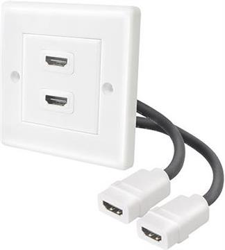 Transmedia HDMI Socket with 2 HDMI ports