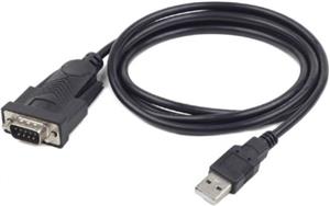 Gembird USB to DB9M serial port converter cable, black, 1.5 m