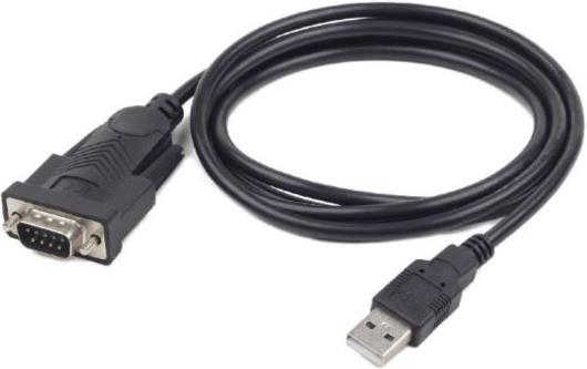 Gembird USB to DB9M serial port converter cable, black, 1.5 m