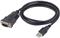 Gembird USB to DB9M serial port converter cable, black, 1.5 