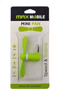 MAXMOBILE ADAPTER MINI VENTILATOR GF-F1 IPHONE 5/6/7/8.. LIGHTNING USB zeleni