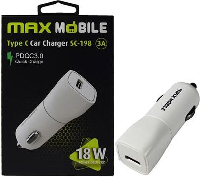 MAXMOBILE AUTO ADAPTER PD 18W QC 3.0 TYPE C, SC-198