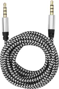 BIT FORCE presvučeni kabel 3,5MM-3,5MM 1,5m bijeli
