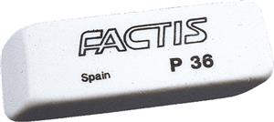 Gumica plastična P36 soft Factis bijela-KOMAD