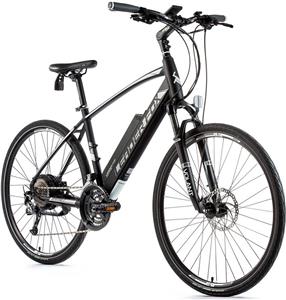 Električni bicikl Leader Fox Barnet Gent 2019, 28", muški cross, okvir 20,5", crno-bijeli