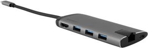 USB Hub Verbatim USB-C 3.1 6-Port portable Grey