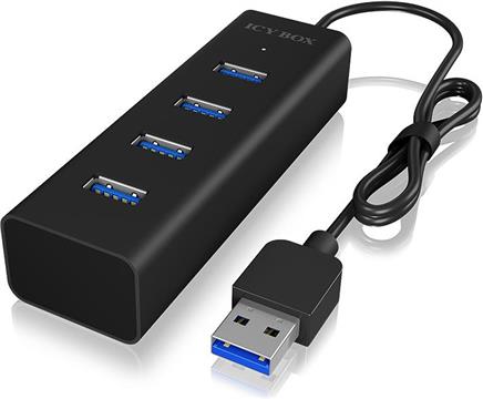 USB Hub ICY Box USB 3.0 4-Port Black