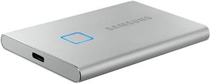 Samsung T7 Touch, 1000 GB, USB Type-C, 3.2 Gen 2 (3.1 Gen 2), 1050 MB/s, Password protection, Silver, MU-PC1T0S/WW