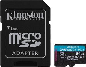 Memorijska kartica KINGSTON Canvas Go Plus Micro SDCG3/64GB, SDXC 64GB, Class 10 UHS-I + adapter