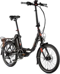 Električni bicikl Leader Fox Harlan 2019, 20", sklopivi sa središnjim motorom, mat crno-naranđasta