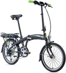 Električni bicikl Leader Fox Tifton 2020, 20", sklopivi, mat crno-zelena