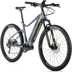 Električni bicikl Leader Fox Awalon Gent 2020, 29", brdski, okvir 17,5", sivo-žuta