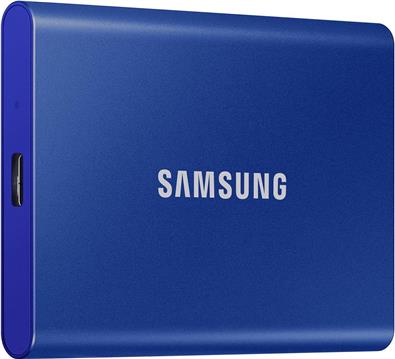 Samsung SSD T7 External 2TB, USB 3.2, 1050/1000 MB/s, included USB Type C-to-C and Type C-to-A cables, 3 yrs, indigo blue, MU-PC2T0H