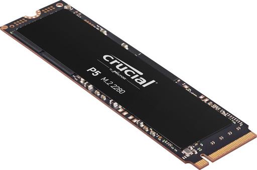 Crucial SSD 500GB P5 M.2 NVMe PCIEx4 80mm Micron 3D NAND 3400/3000 MB/s, 5yrs, 7mm, CT500P5SSD8