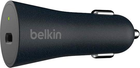 Auto punjač BELKIN Boostcharge, F7U071btBLK, USB-C, 27W, crni