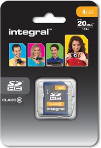 INTEGRAL 4GB SDHC CLASS10 memory card