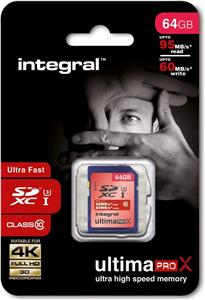 Integral memory card UltimaPro X SDHC 64GB Class 10