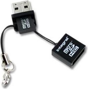 Integral micro SD / micro SDHC USB card reader