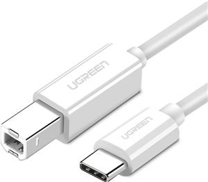 Ugreen USB-C to USB 2.0 printer cable 1.5m white