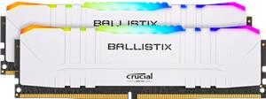 Memorija Crucial Ballistix RGB White 32GB Kit (2x16GB) DDR4-3600 UDIMM PC4-28800 CL16, 1.35V, BL2K16G36C16U4WL
