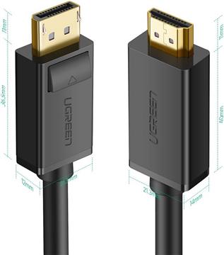 Ugreen DP to HDMI cable (MM) 3m