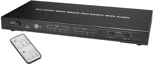 Transmedia HDMI Switch 4K Matrix 4x2