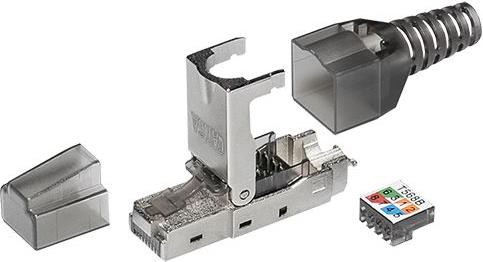 Transmedia Tool-less RJ 45 plug STP CAT 6A