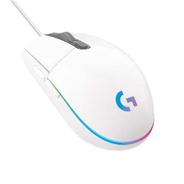 Miš LOGITECH Gaming G102 Lightsync, optički, 8000dpi, bijeli, USB